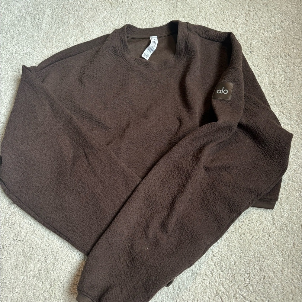 ALO YOGA cropped crew sweatshirt